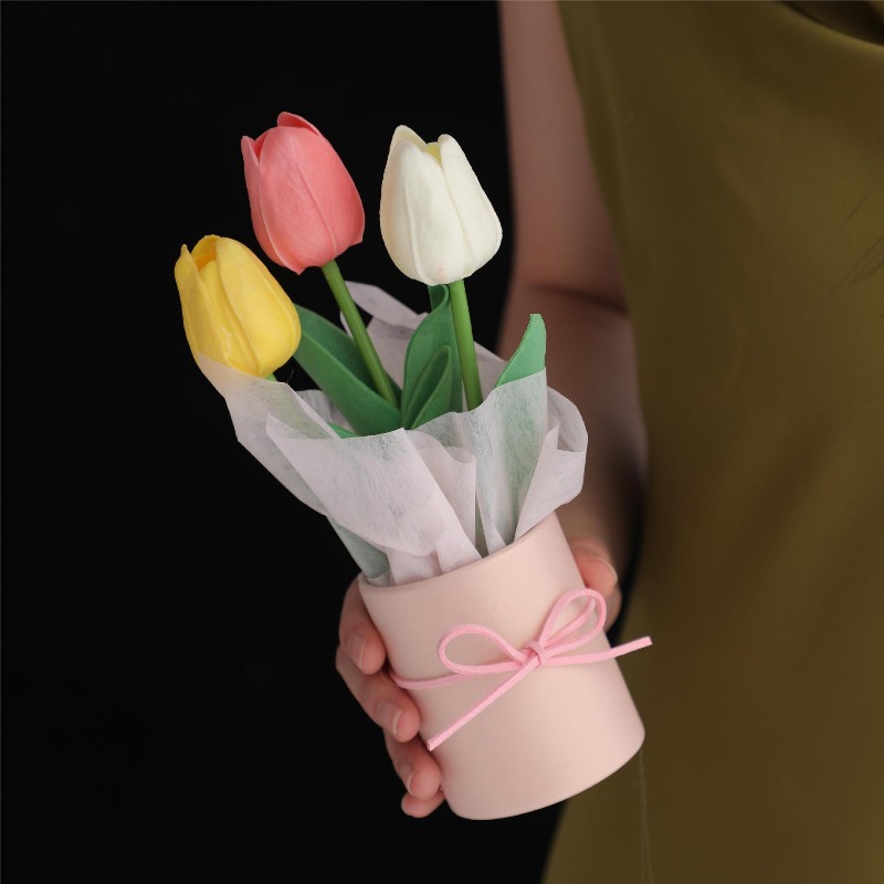 Tulip Flower Box Handmade Croc - Florist Supply Buckets 评论和价格