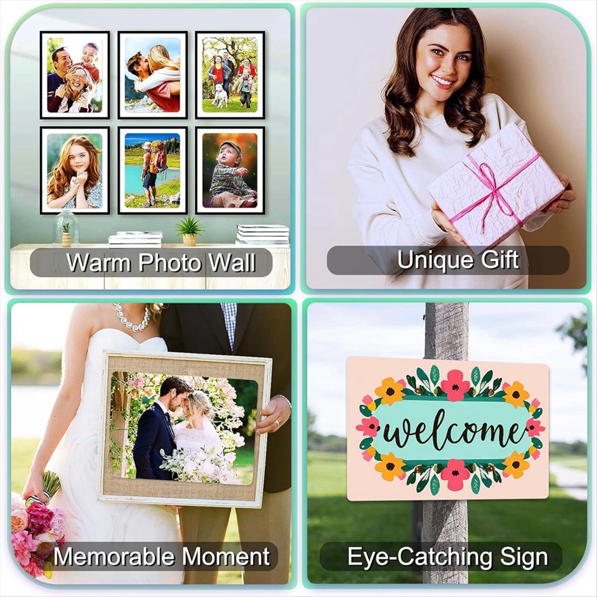 10PCS Sublimation Metal Photo  - B & J Florist Supply Linwood 评论和价格