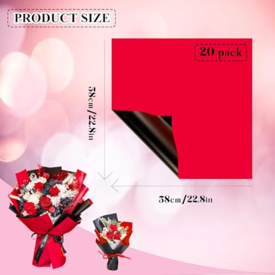 20 Sheets Flower Wrapping Pape - Supply Florist 评论和价格