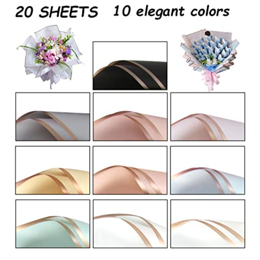 20 Sheets Flower Wrapping Pape - Supply Florist 评论和价格