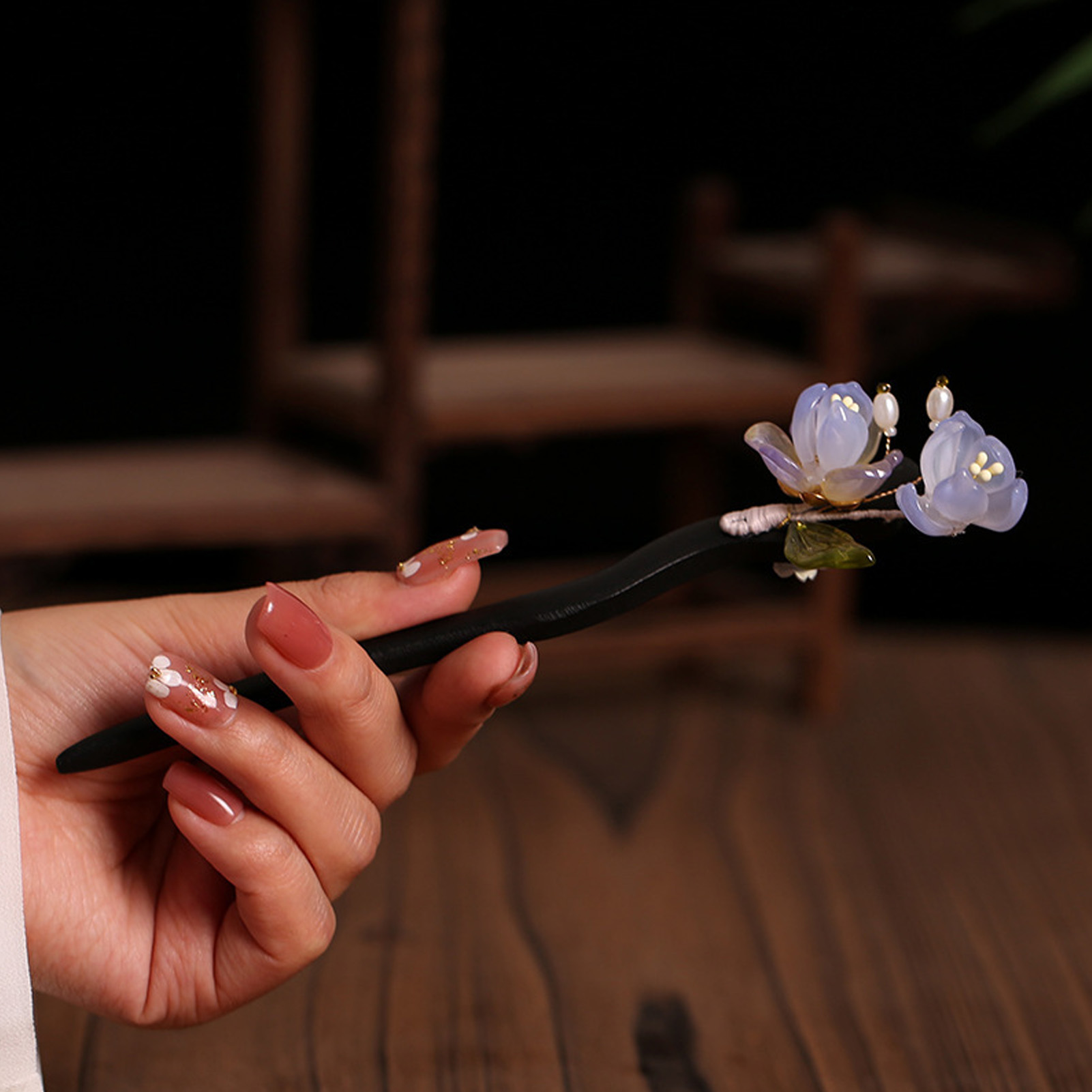 Vintage Wooden Flower Hairpin  - Supply Florist 评论和价格
