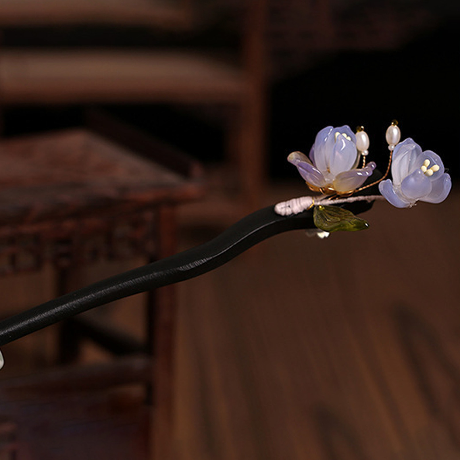 Vintage Wooden Flower Hairpin  - Supply Florist 评论和价格